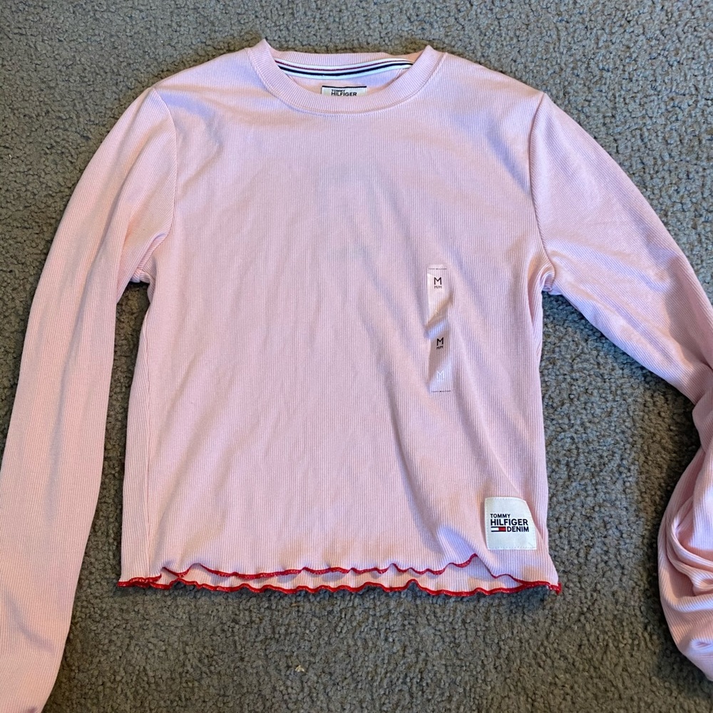 Long sleeve cropped shirt